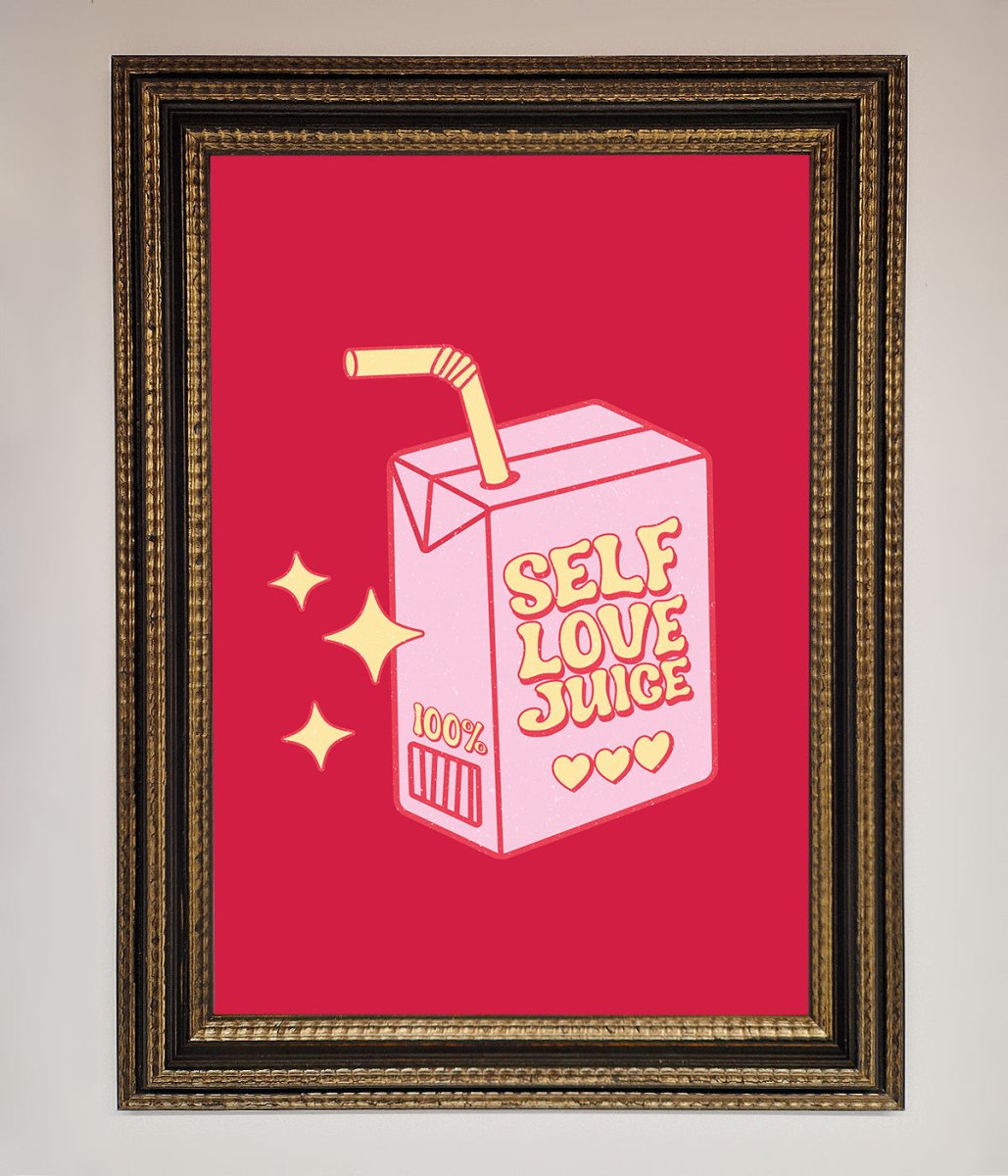 Self Love Juice Framed Poster-12