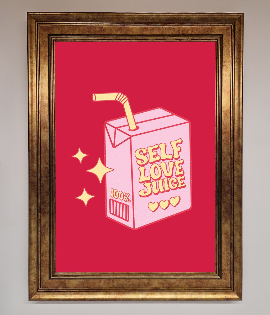 Self Love Juice Framed Poster-13