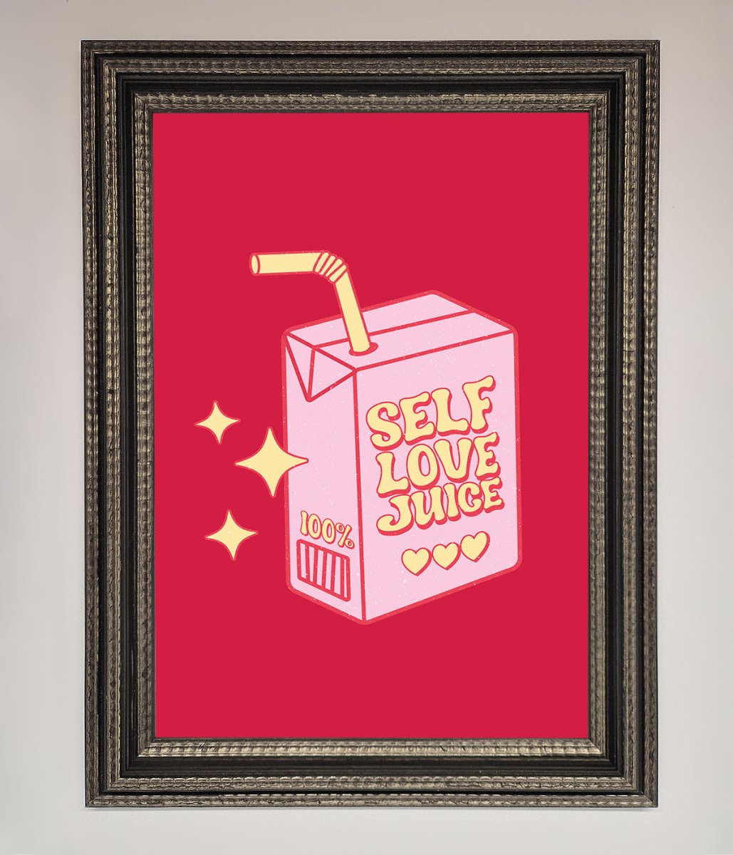 Self Love Juice Framed Poster-14