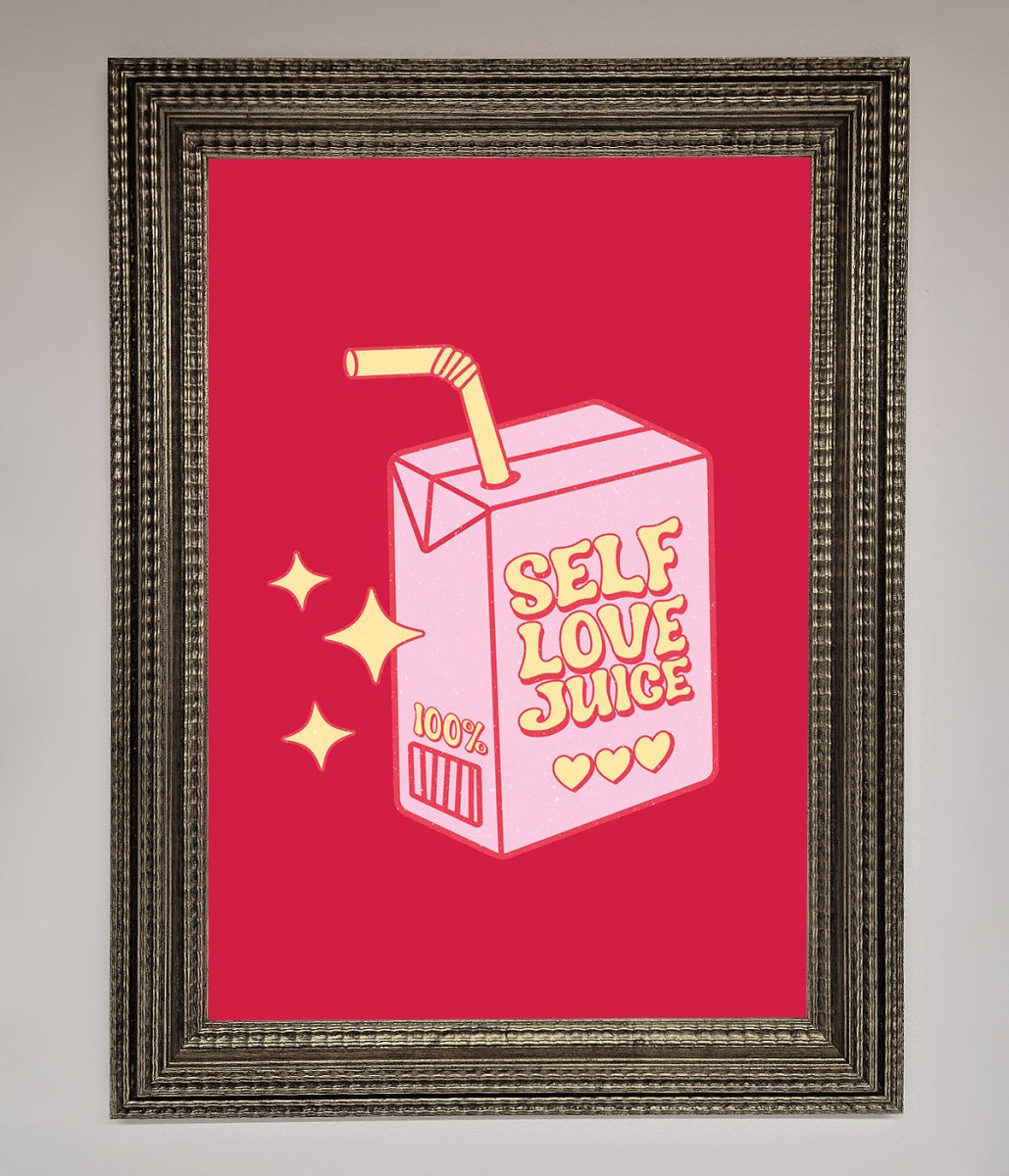 Self Love Juice Framed Poster-11