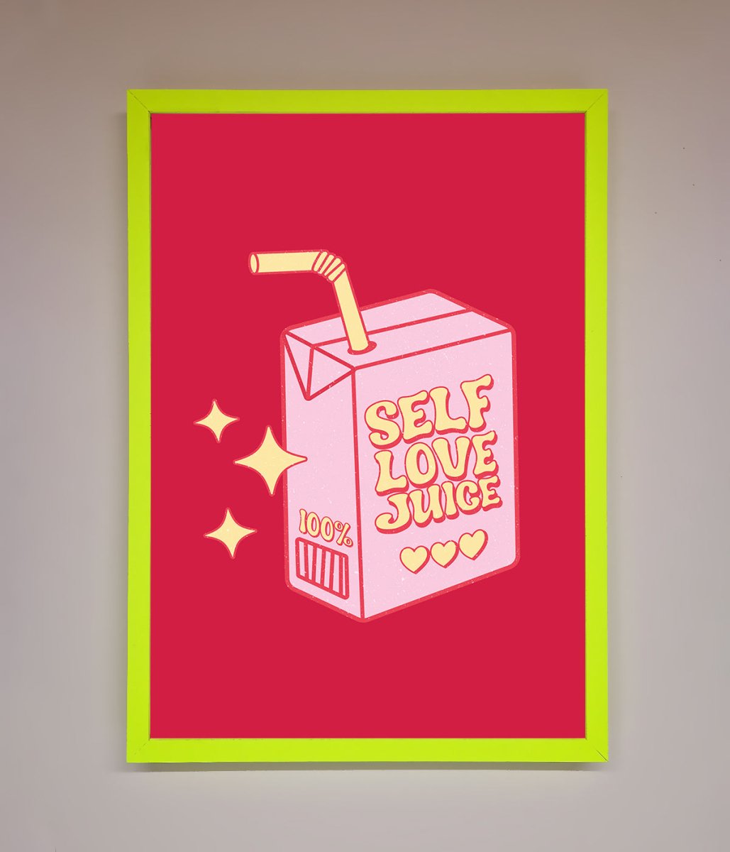 Self Love Juice Framed Poster-8