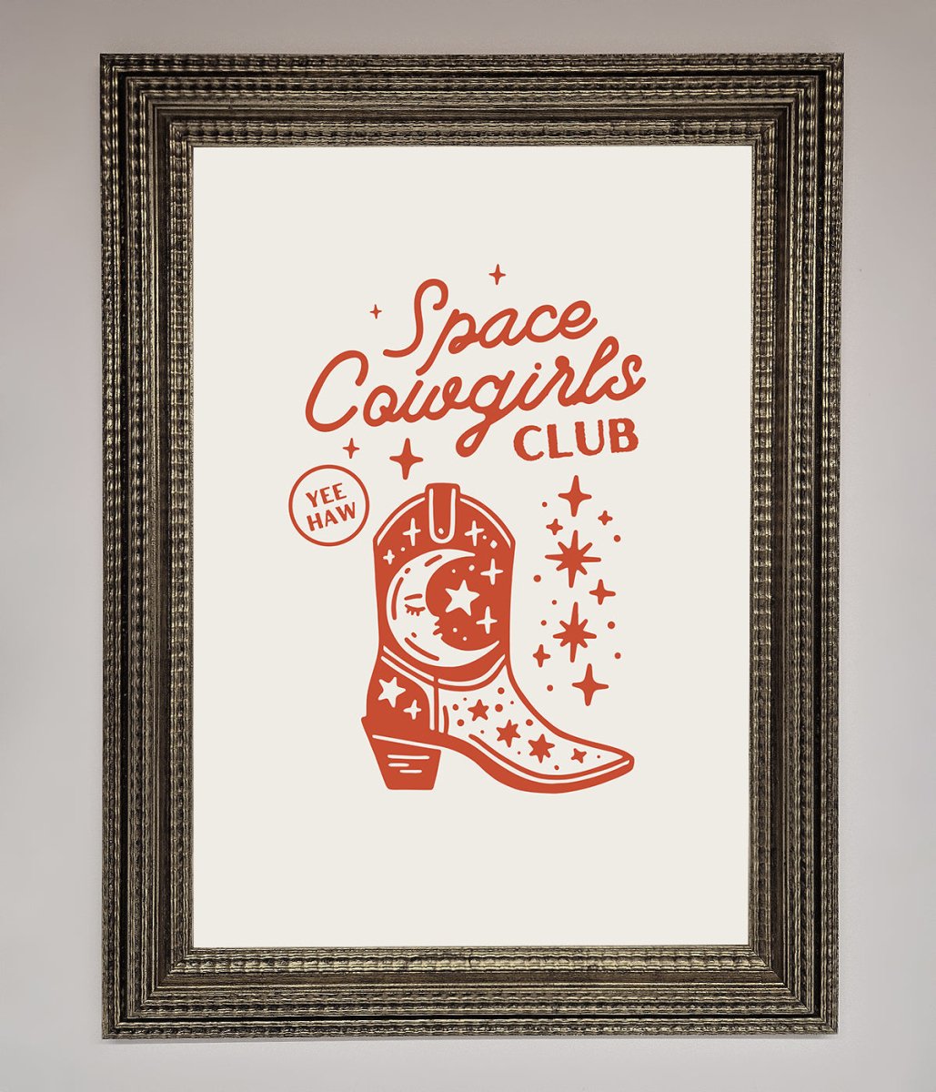 Space Cowgirls Club Framed Wall Art-16