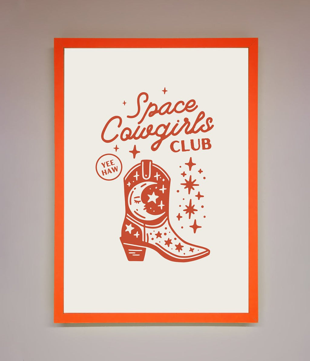 Space Cowgirls Club Framed Wall Art-0