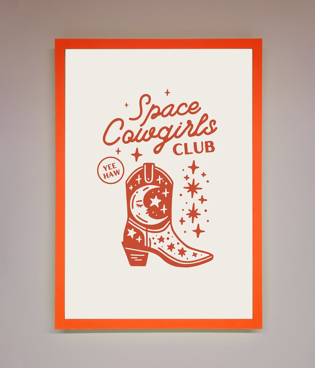 Space Cowgirls Club Framed Wall Art-0