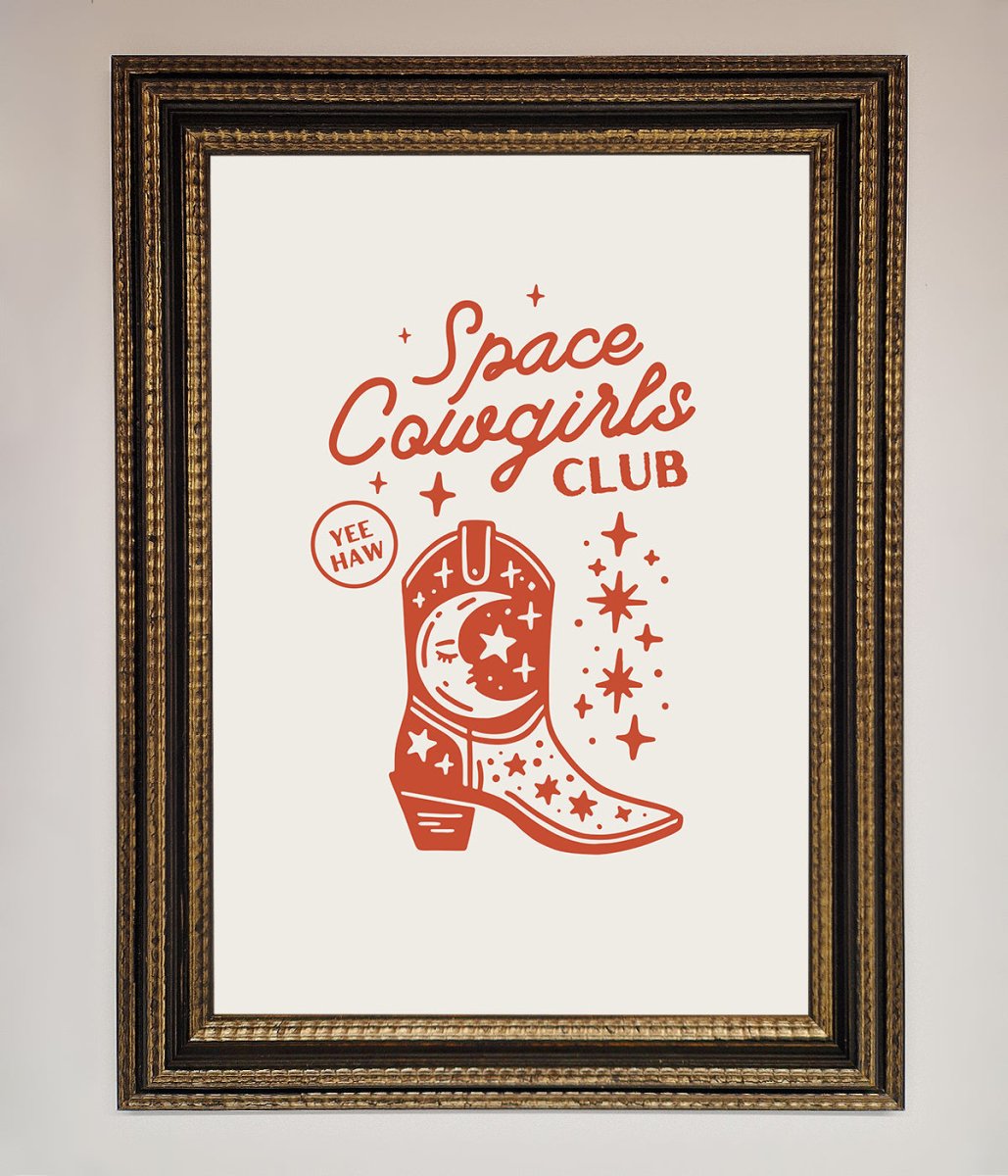 Space Cowgirls Club Framed Wall Art-18