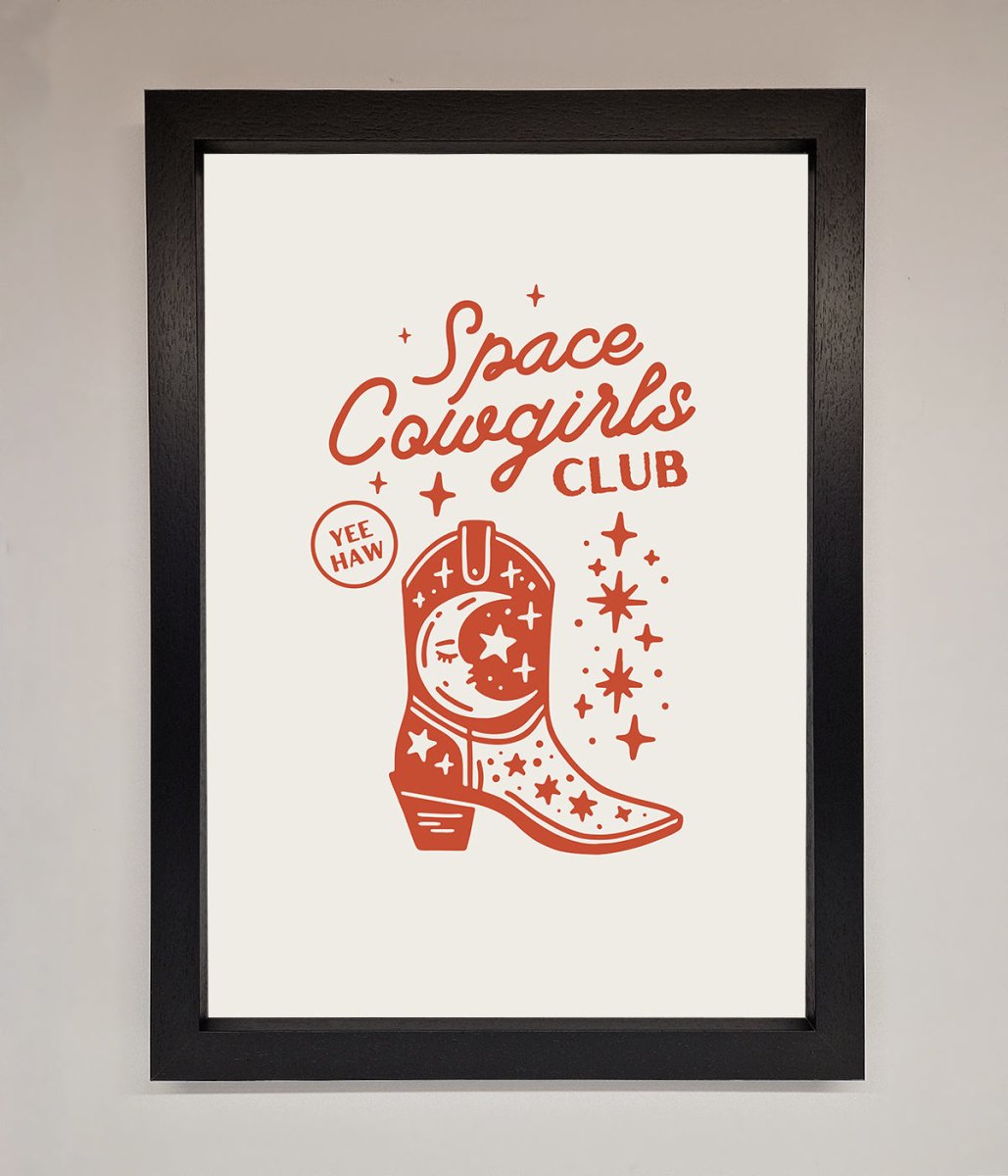 Space Cowgirls Club Framed Wall Art-1
