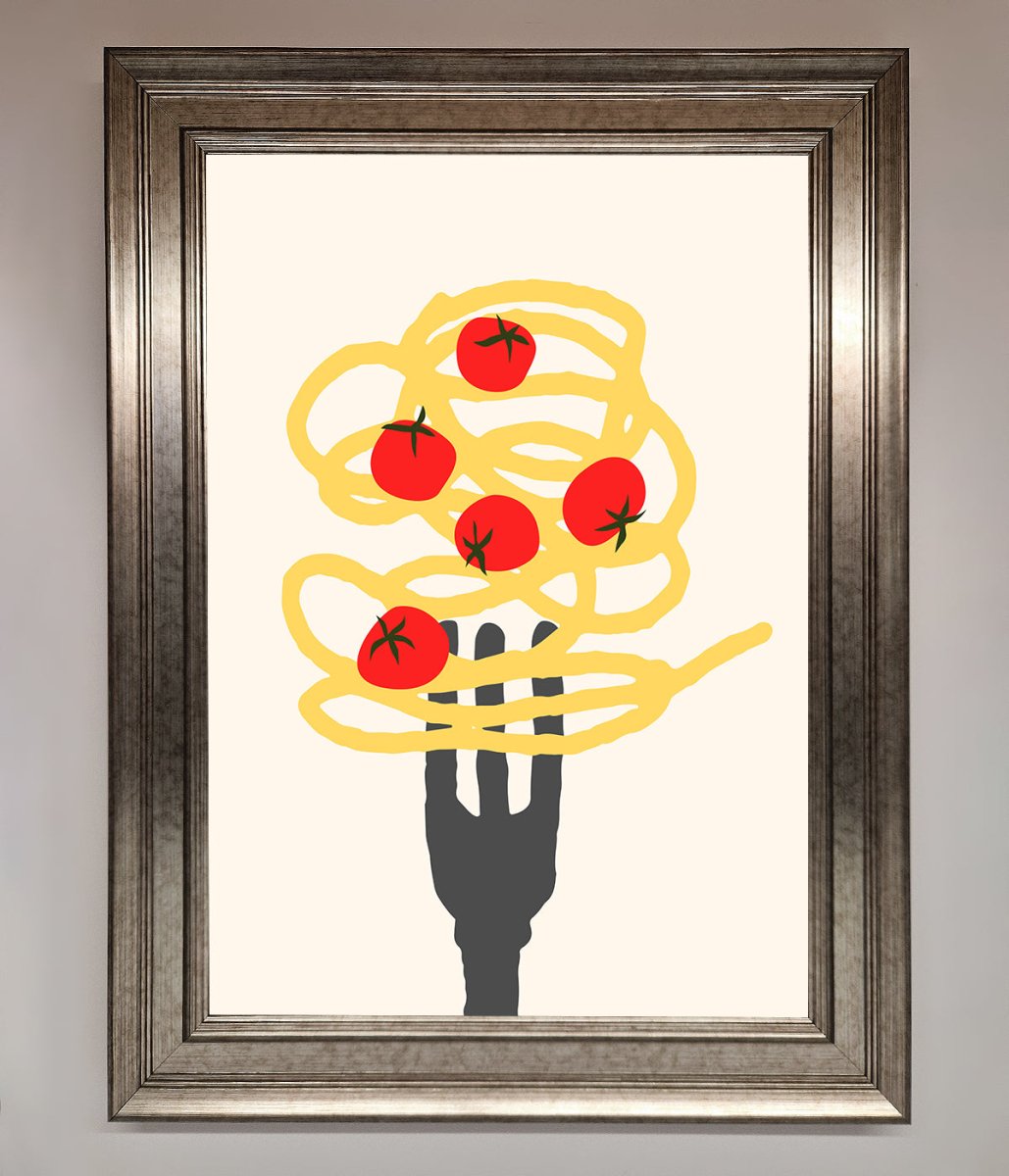 Spaghetti Folk Framed Print-5