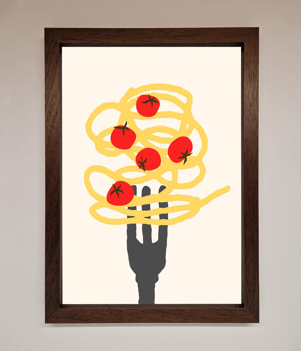 Spaghetti Folk Framed Print-10