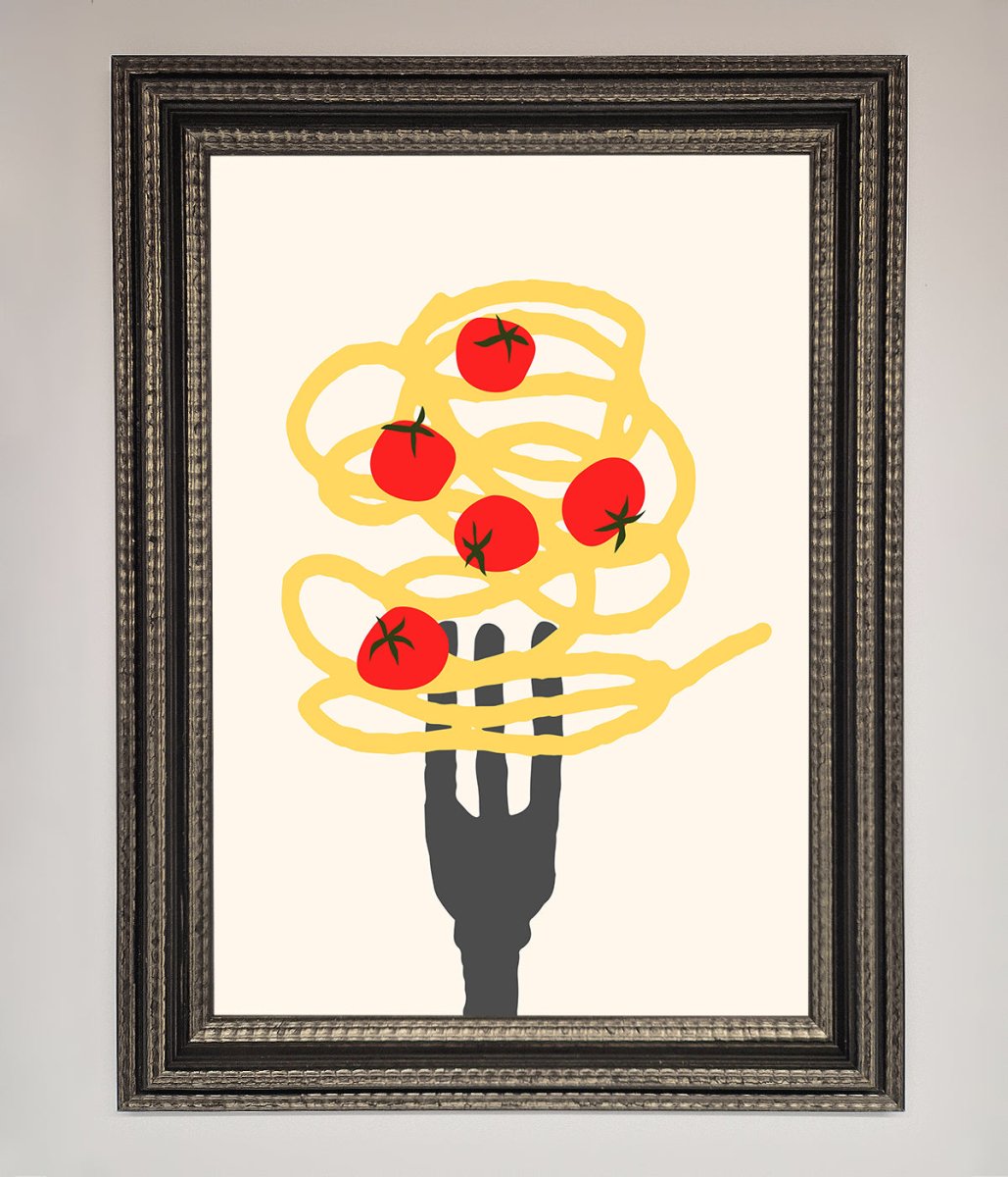 Spaghetti Folk Framed Print-17