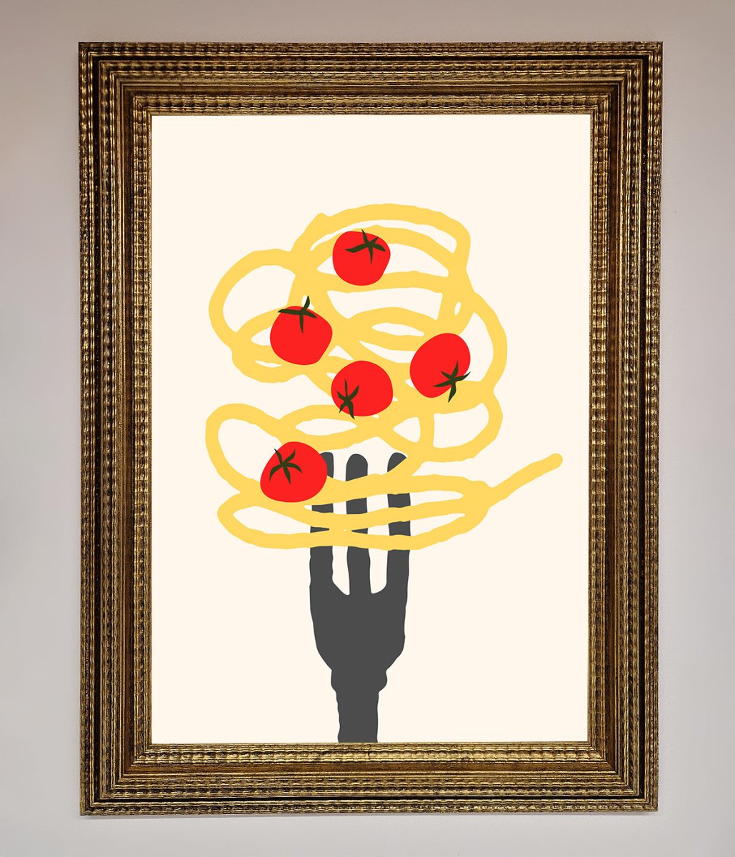 Spaghetti Folk Framed Print-15