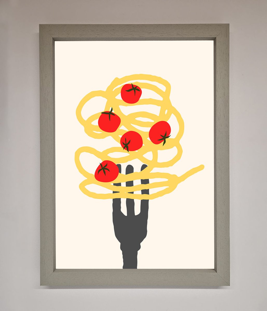 Spaghetti Folk Framed Print-3