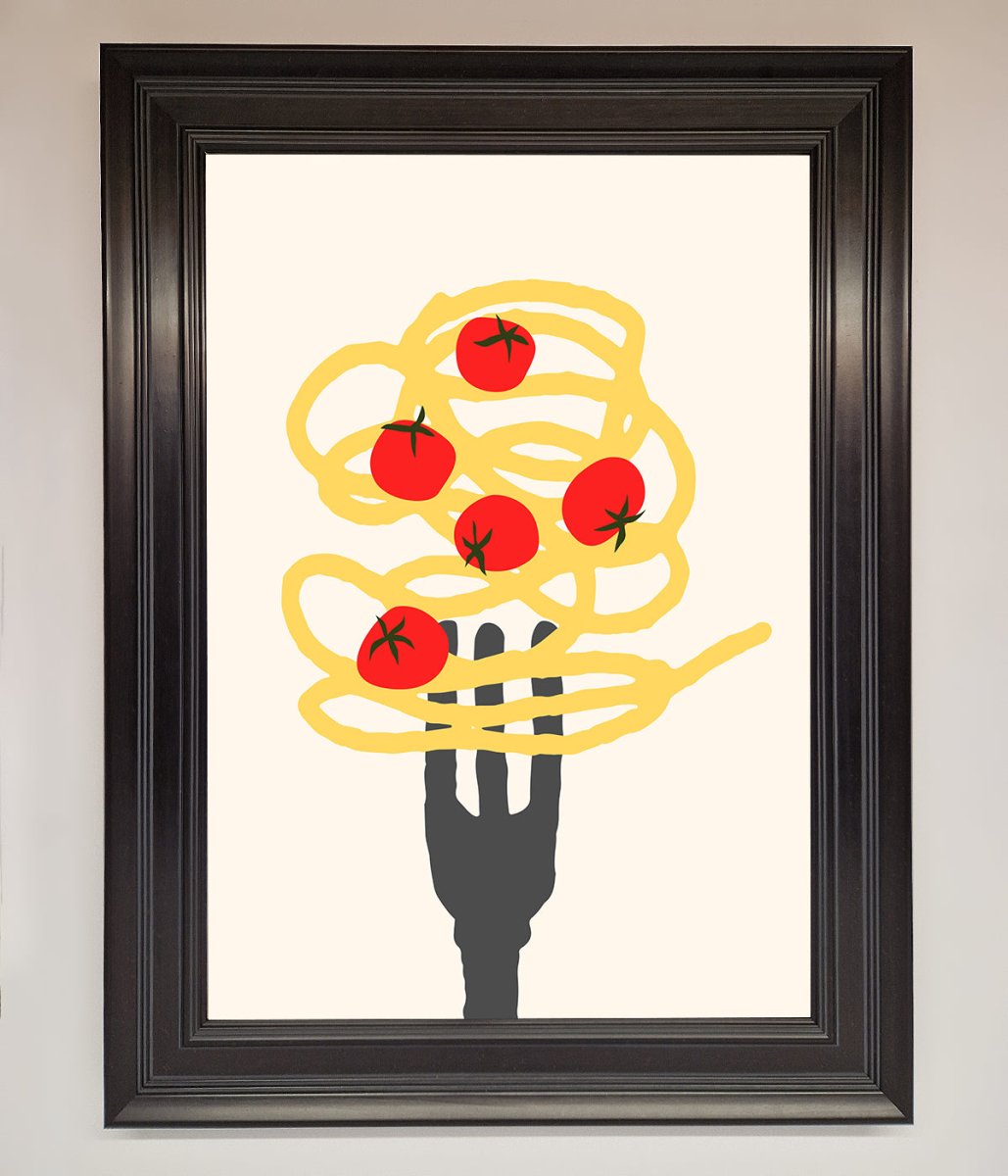 Spaghetti Folk Framed Print-6