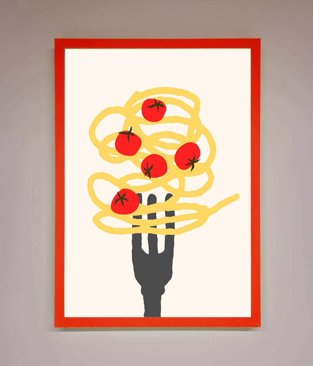 Spaghetti Folk Framed Print-0