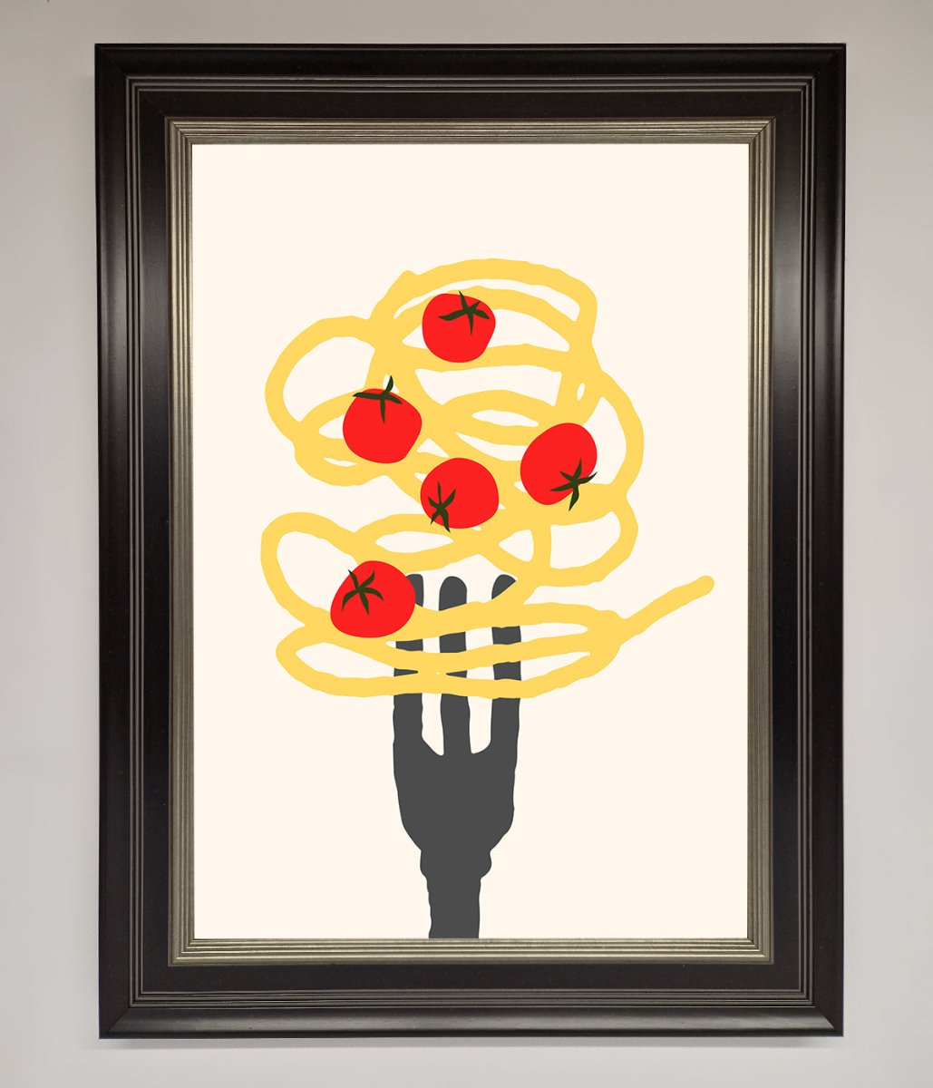 Spaghetti Folk Framed Print-8