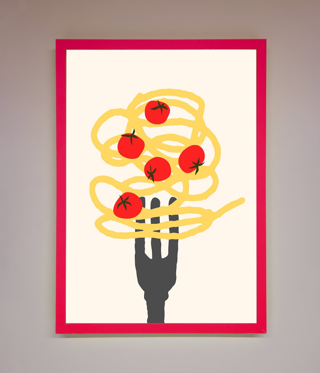 Spaghetti Folk Framed Print-14