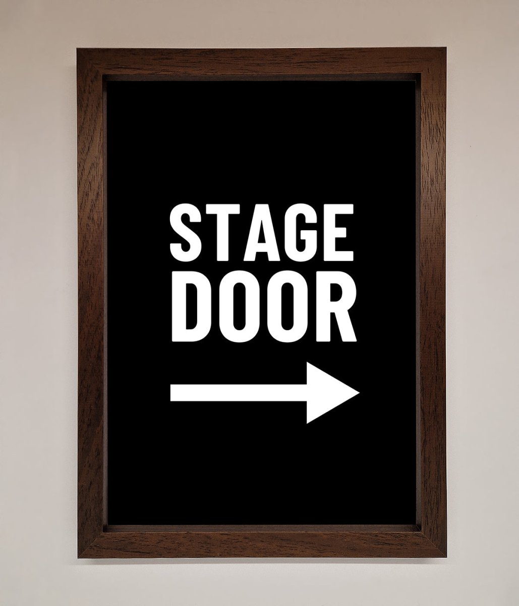 Stage Door Framed Print-10