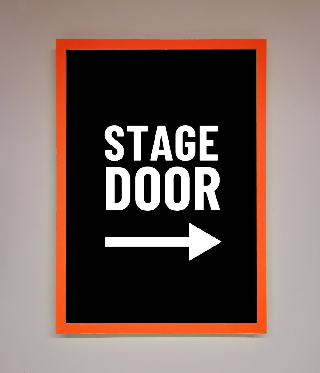 Stage Door Framed Print-11