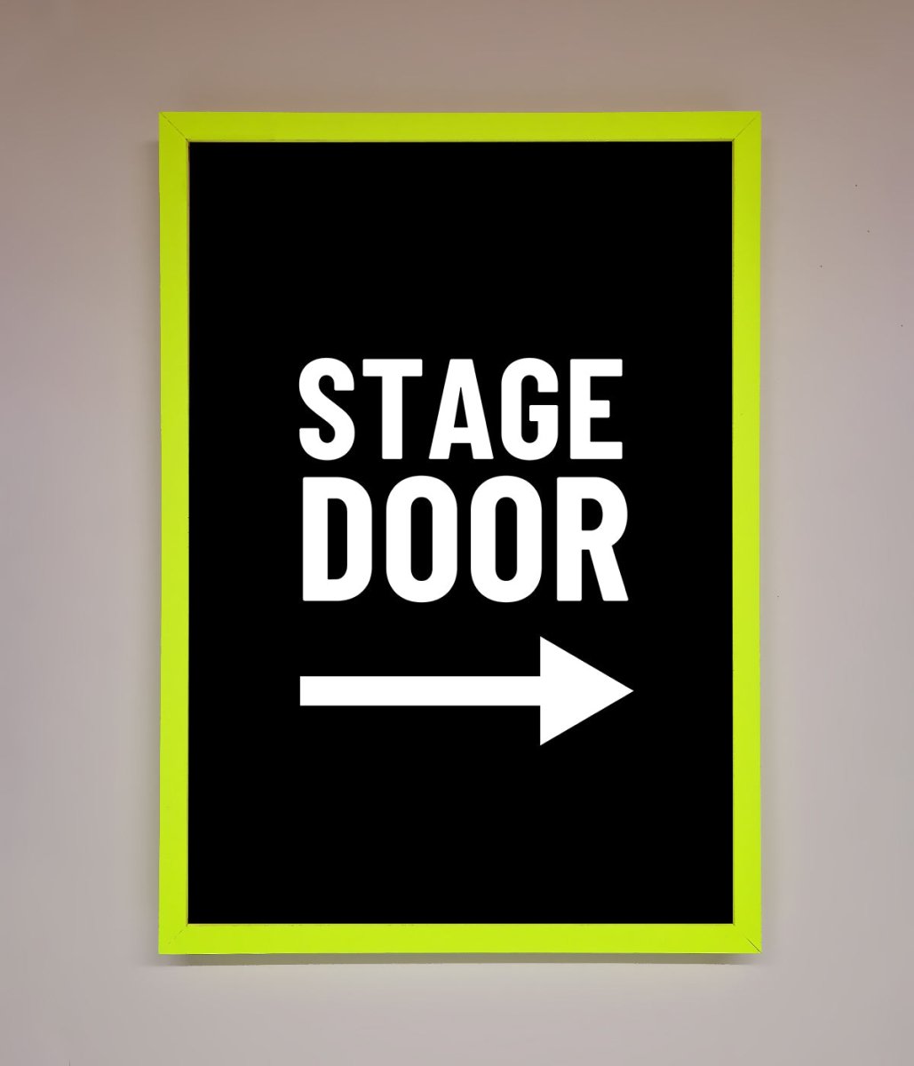 Stage Door Framed Print-12