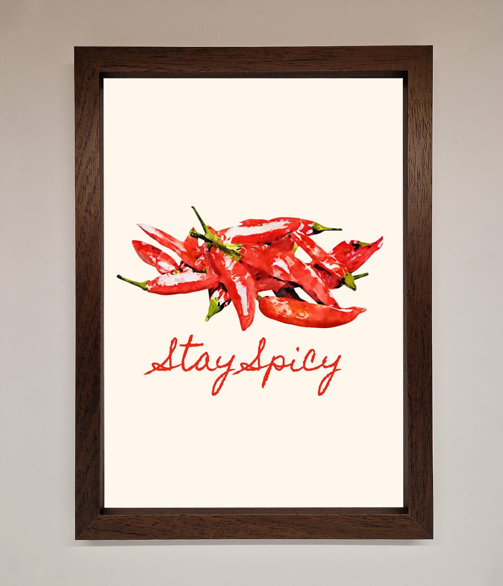 Stay Spicy Framed Print-10