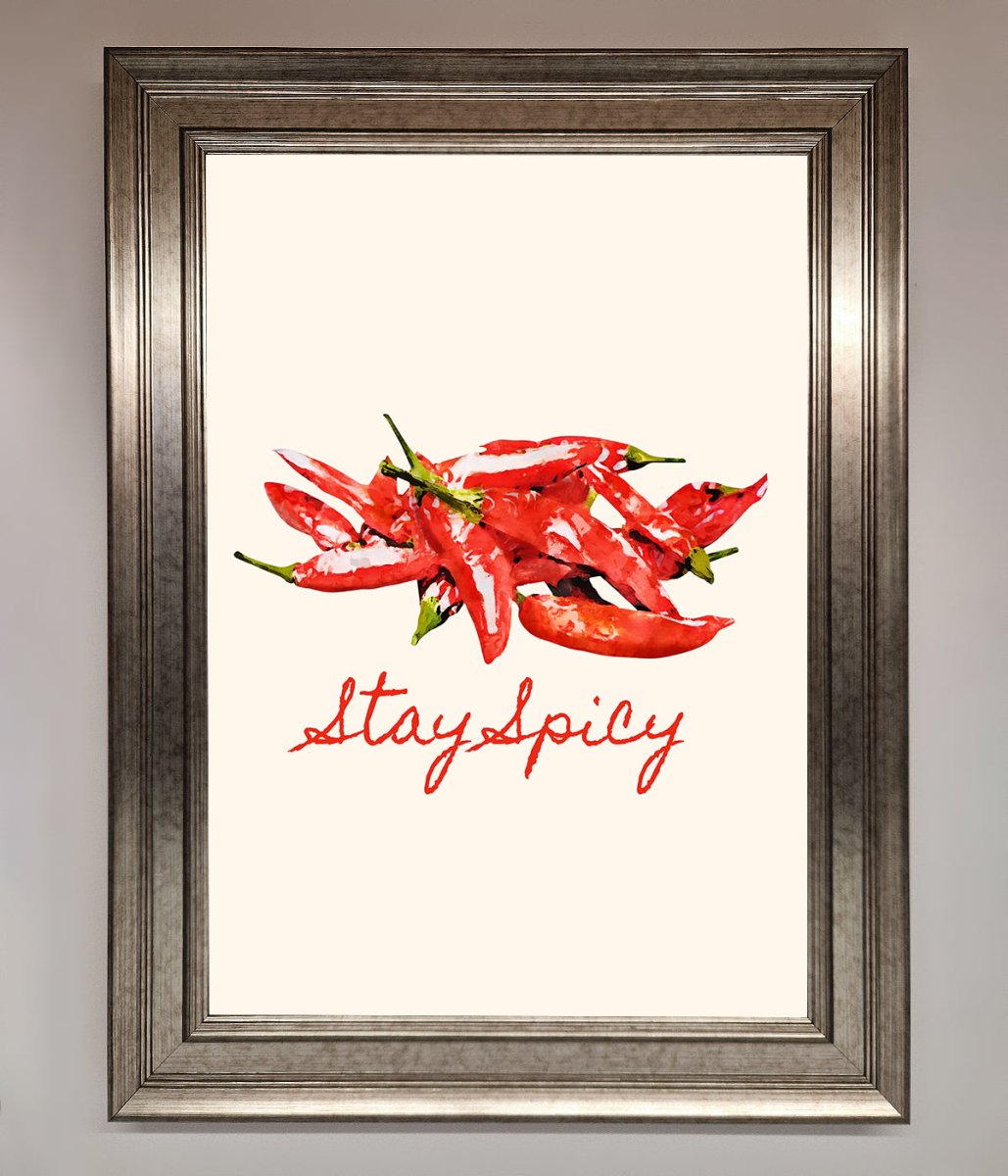 Stay Spicy Framed Print-5
