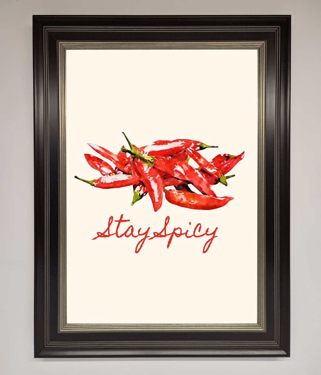 Stay Spicy Framed Print-8