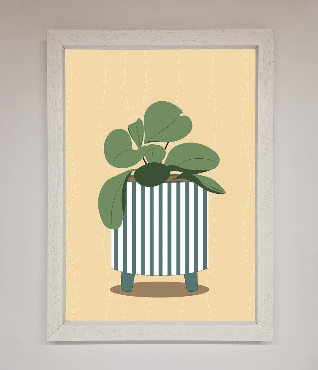 Striped Potted Plant Framed Wall Art-2