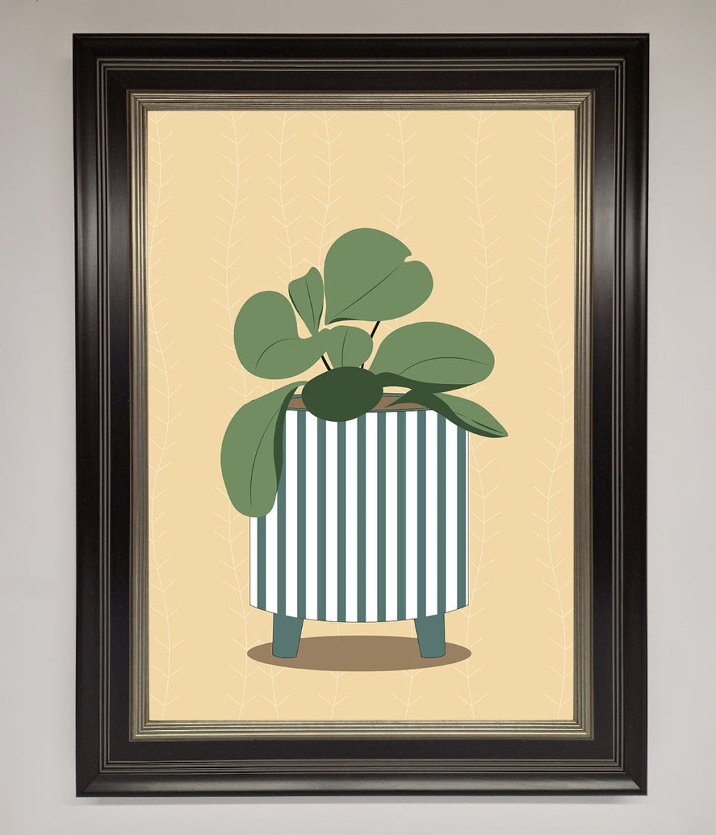 Striped Potted Plant Framed Wall Art-8