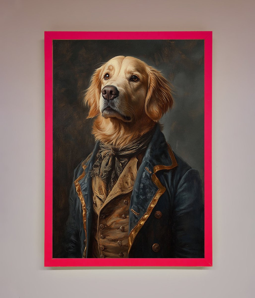 The Renaissance Golden Retiever Framed Wall Art-5
