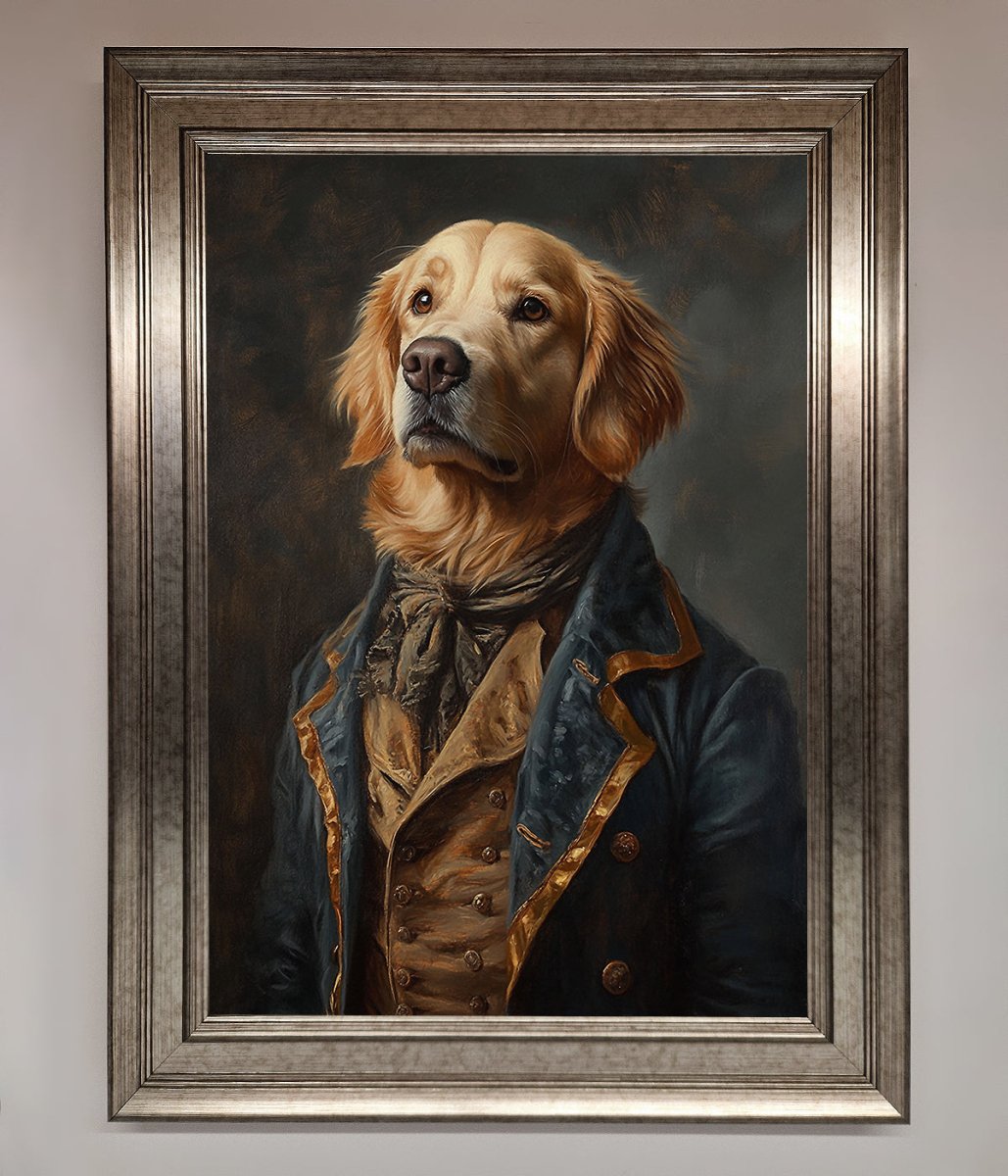The Renaissance Golden Retiever Framed Wall Art-15