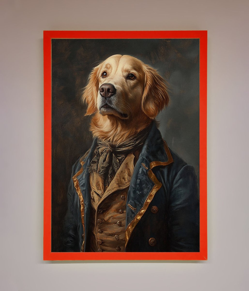 The Renaissance Golden Retiever Framed Wall Art-7