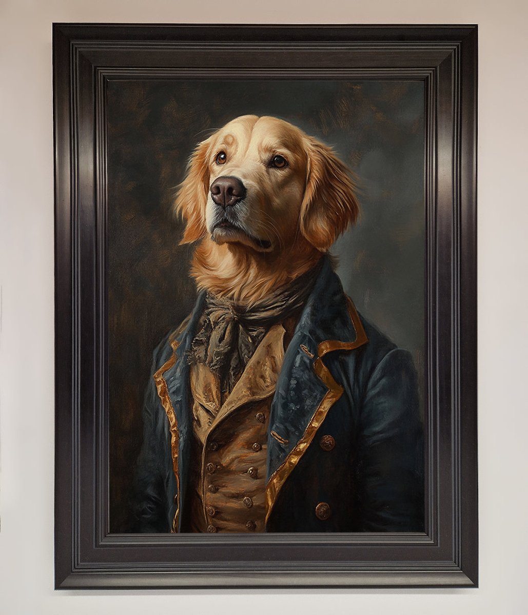 The Renaissance Golden Retiever Framed Wall Art-16