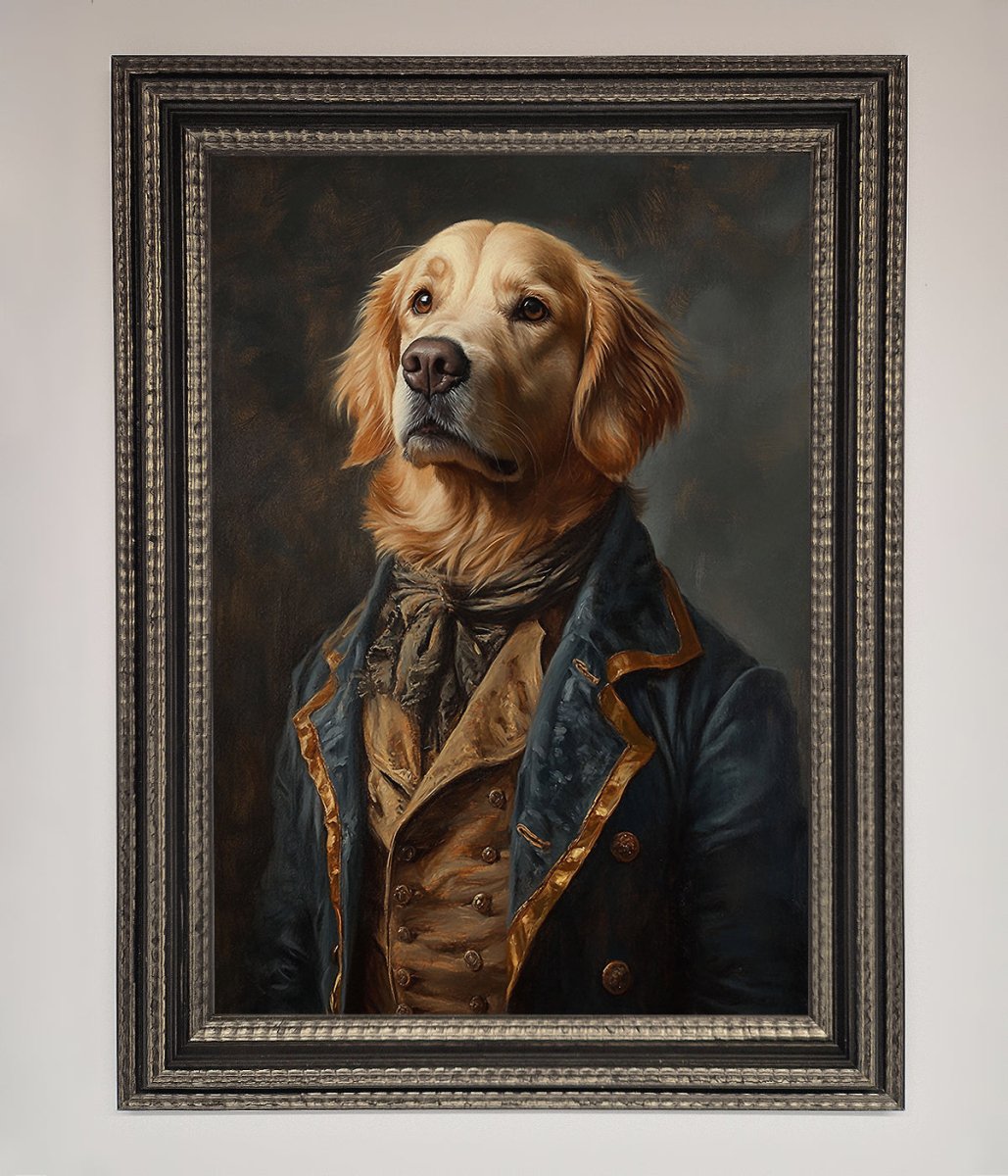 The Renaissance Golden Retiever Framed Wall Art-14