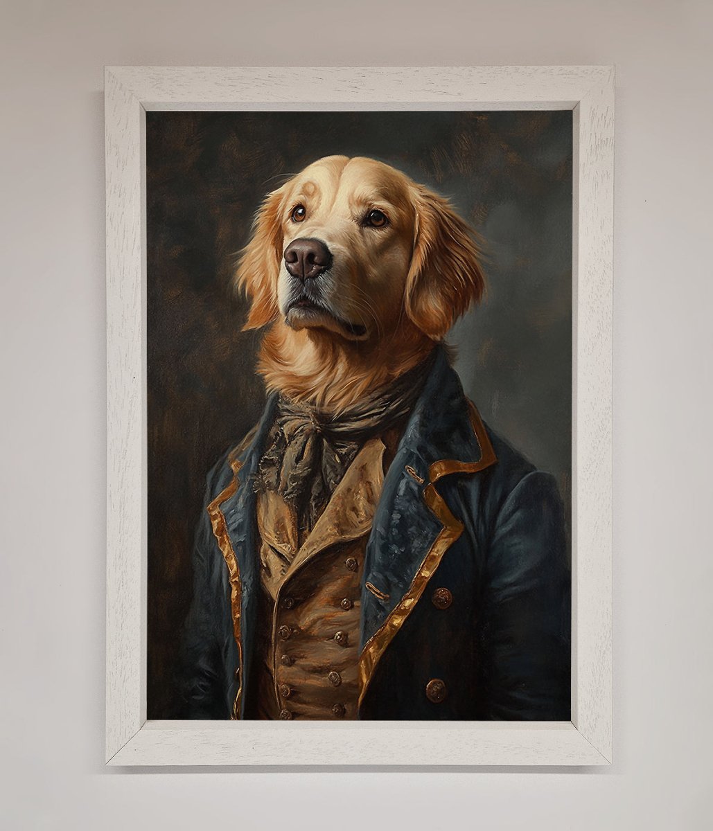 The Renaissance Golden Retiever Framed Wall Art-2