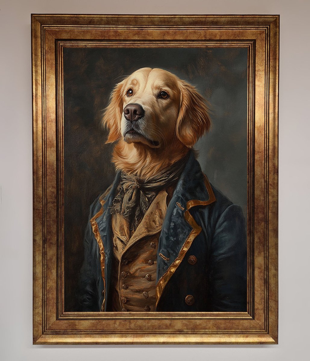 The Renaissance Golden Retiever Framed Wall Art-13