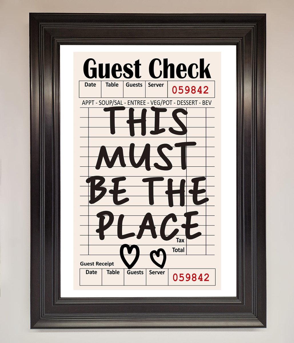 This Must Be The Place Beige Framed Wall Art-15