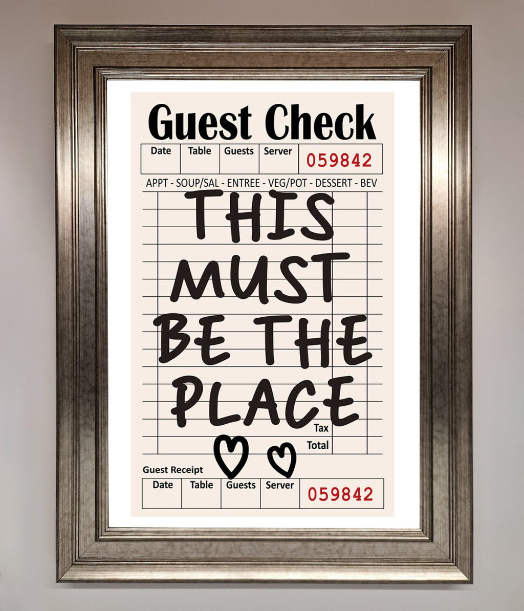 This Must Be The Place Beige Framed Wall Art-14