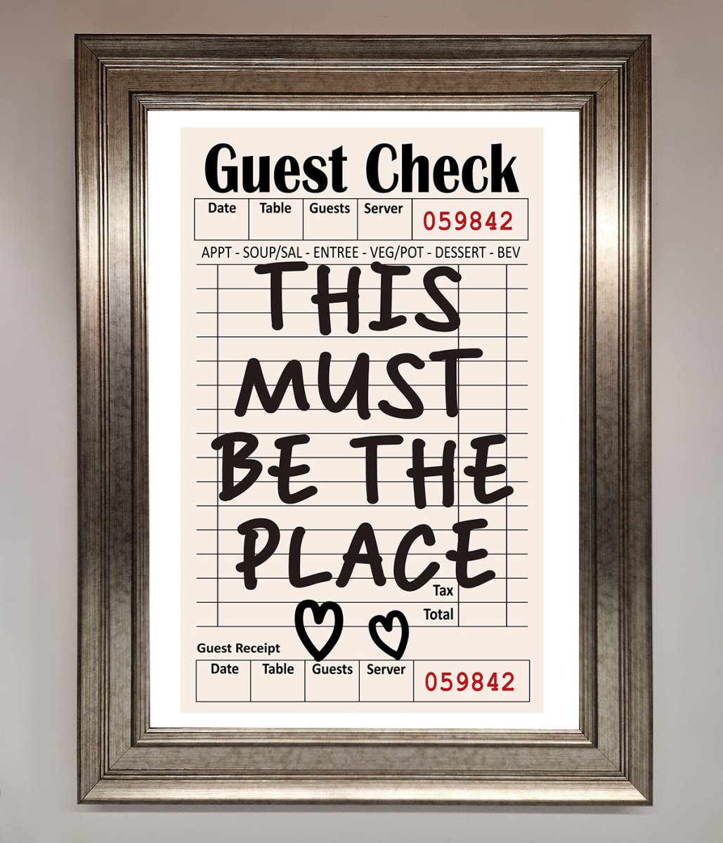 This Must Be The Place Beige Framed Wall Art-14
