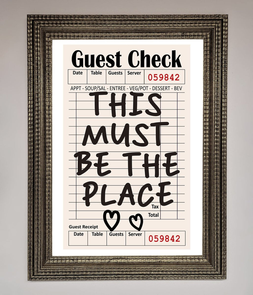 This Must Be The Place Beige Framed Wall Art-10