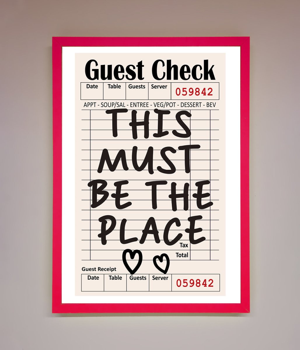 This Must Be The Place Beige Framed Wall Art-5