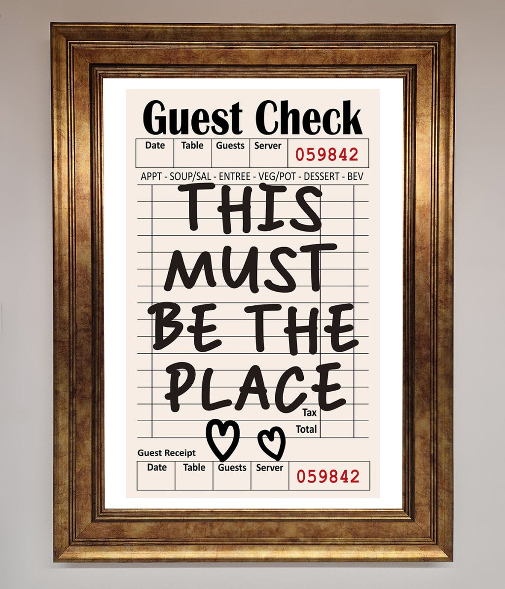 This Must Be The Place Beige Framed Wall Art-12