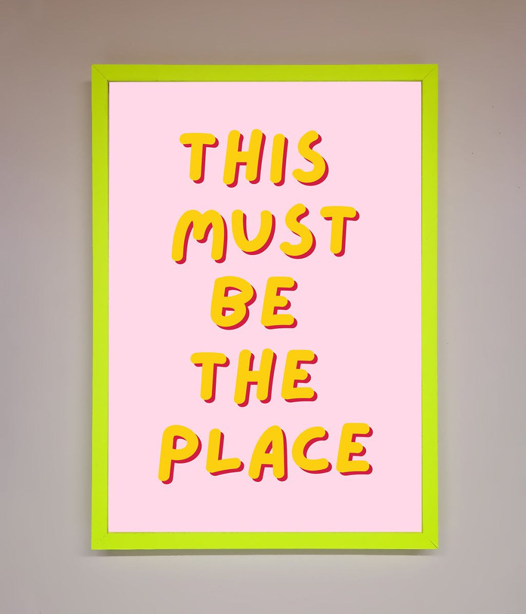This Must Be The Place Framed Wall Art-7