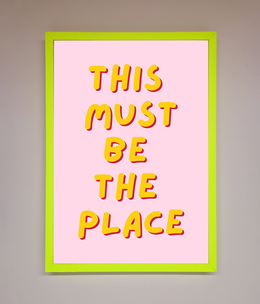 This Must Be The Place Framed Wall Art-7