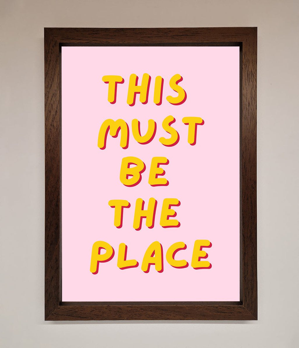 This Must Be The Place Framed Wall Art-18