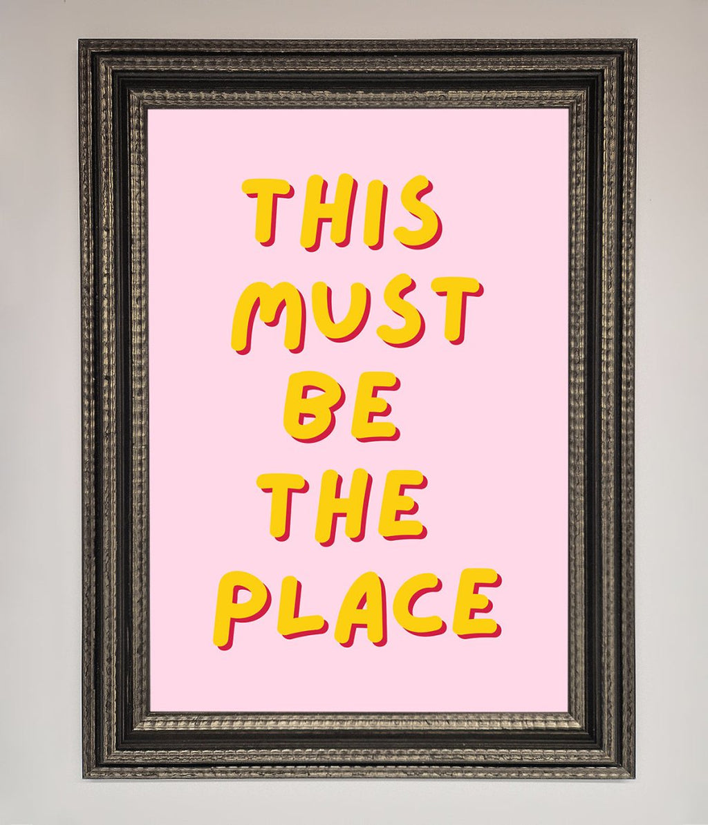 This Must Be The Place Framed Wall Art-13
