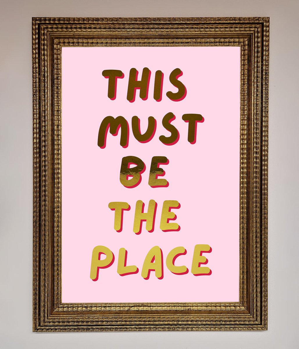 This Must Be The Place Pink Foil Print-15