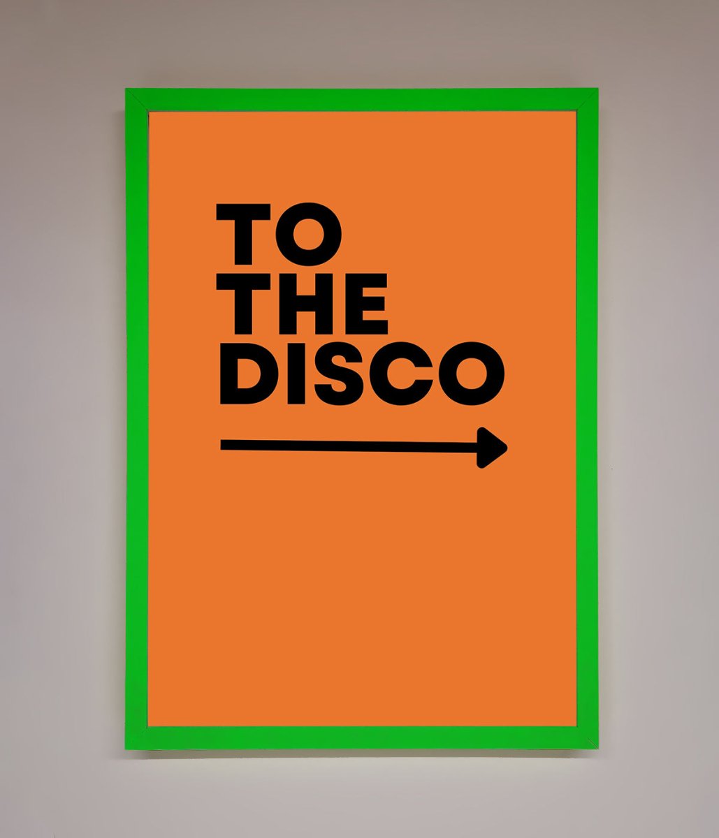 To The Disco Framed Print-11