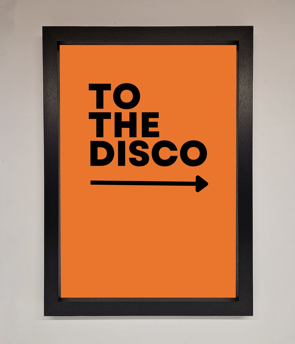 To The Disco Framed Print-1