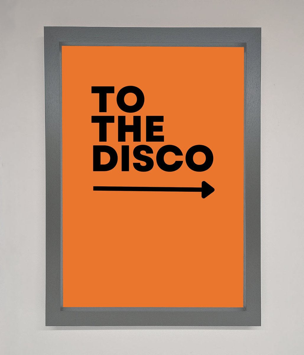 To The Disco Framed Print-0