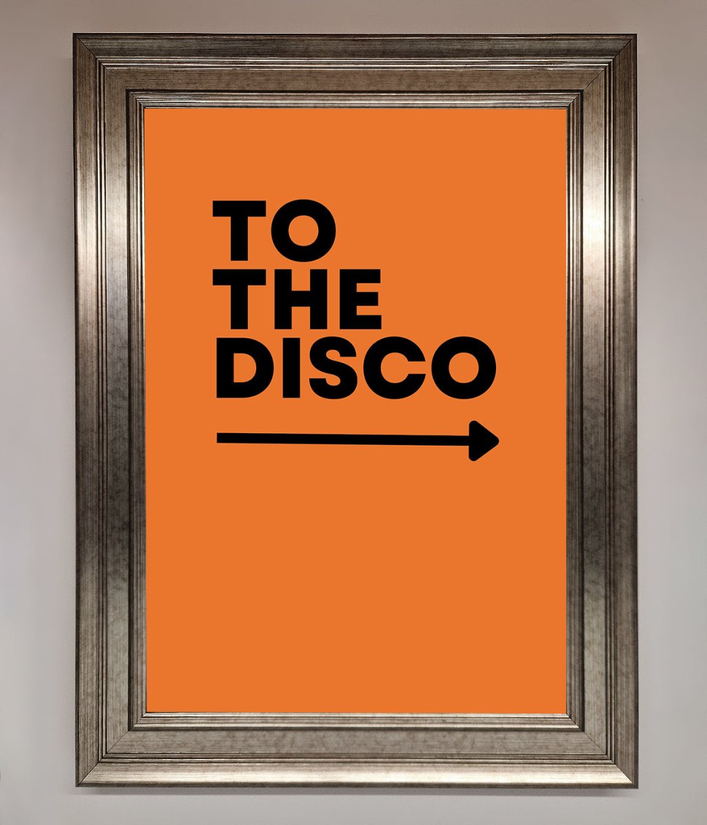 To The Disco Framed Print-5