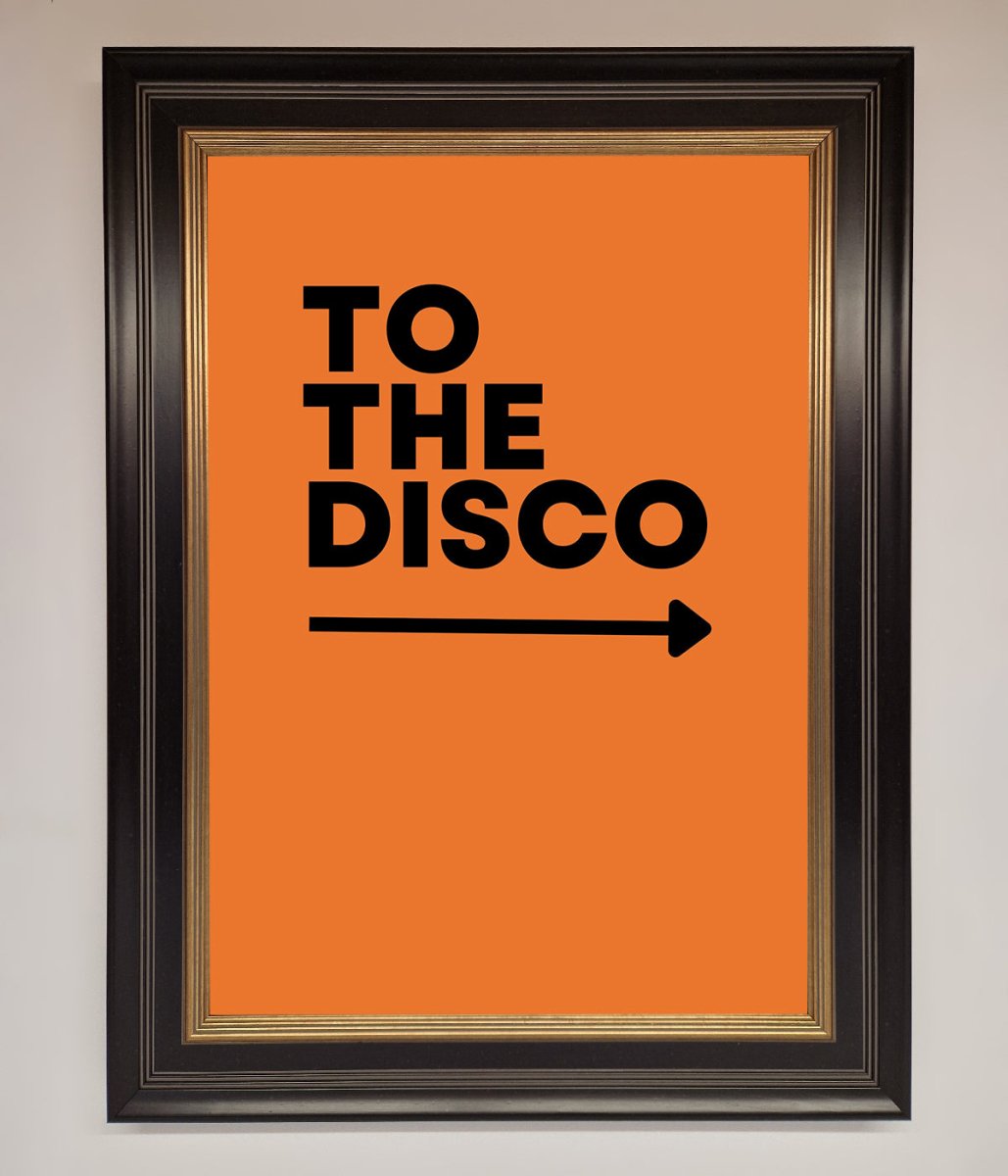 To The Disco Framed Print-9